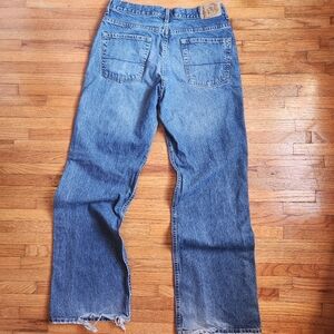 Vtg Bullhead Denim Loose Bootcut Jeans | 31x32 Medium Wash Baggy Skater Grunge